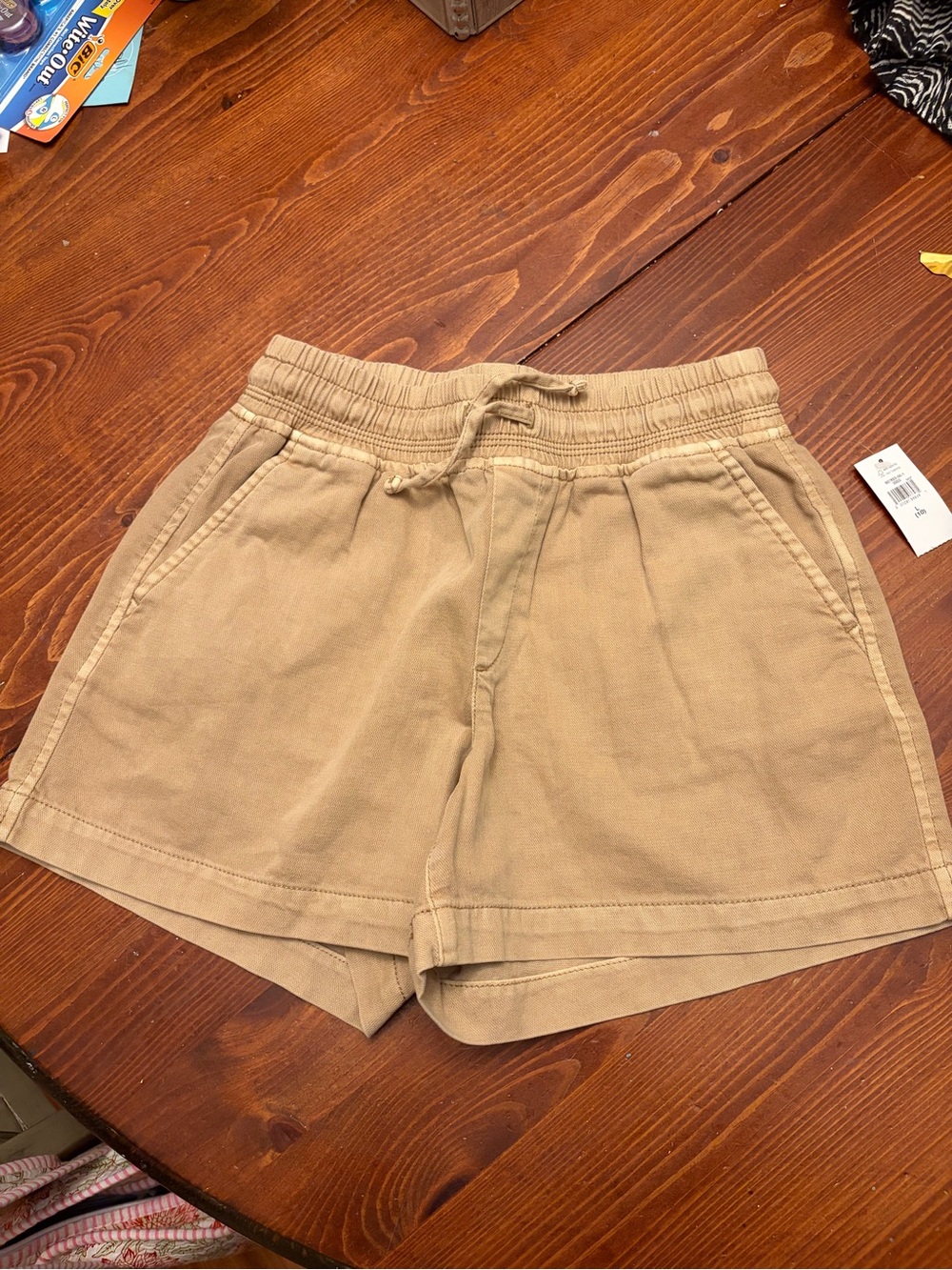 GAP Kids Khaki Elastic Waist Shorts